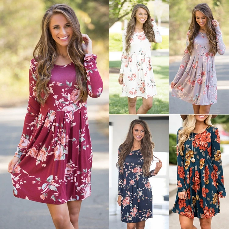 2021 new arrival long sleeve spring elegant ladies floral print dress casual plus size dress
2021 new arrival long sleeve spring elegant ladies floral print dress casual plus size dress