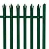 cheap price used black or green steel picket bar palisade steel fence