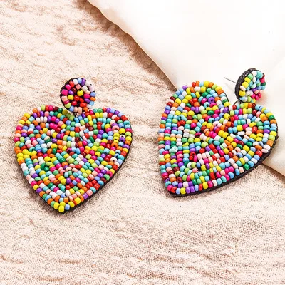 2021 New Arrivals Hot Selling Personality Fashion Creative Ethnic Style Colorful Heart Bohemian Handmade Rice Beads Earrings
2021 New Arrivals Hot Selling Personality Fashion Creative Ethnic Style Colorful Heart Bohemian Handmade Rice Beads Earrings