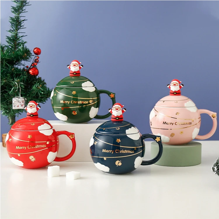 Wholesale High-value Christmas Home Office Holiday Gift Ceramic Cartoon Mug With Lid Spoon Water Cup
Wholesale High-value Christmas Home Office Holiday Gift Ceramic Cartoon Mug With Lid Spoon Water Cup