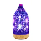 2019 new 100ml 3D Glass aroma essential oil diffuser ultrasonic air mist humidifier for home