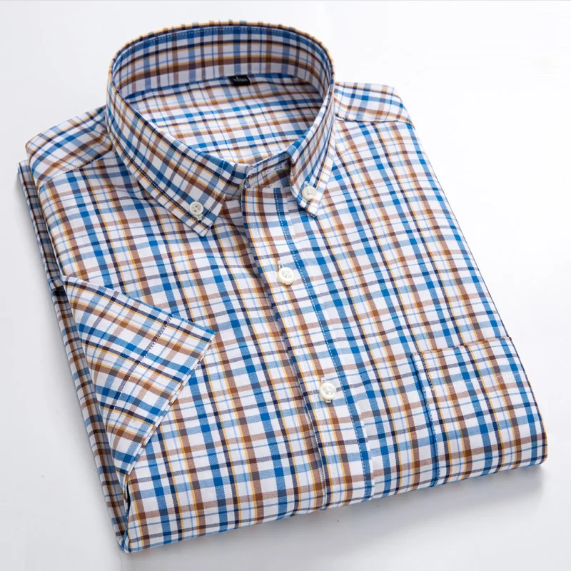 Hot sale For Wholesale Customized Premium Euro Size Plaid Short Sleeve Slim Fit Button Down Casual Formal Shirt US Size For Men
Hot sale For Wholesale Customized Premium Euro Size Plaid Short Sleeve Slim Fit Button Down Casual Formal Shirt US Size For Men