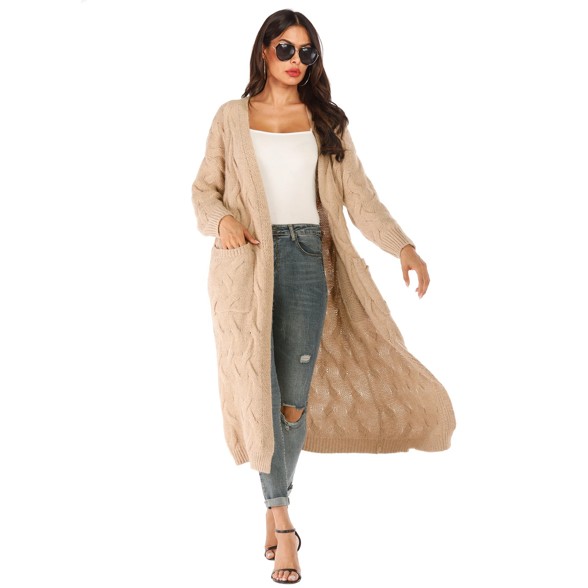 OEM/ODM Women's Fashion Knitted Clothes Twist Sweater With Large Pocket Long Cardigans Women Coat2021
OEM/ODM Women's Fashion Knitted Clothes Twist Sweater With Large Pocket Long Cardigans Women Coat2021