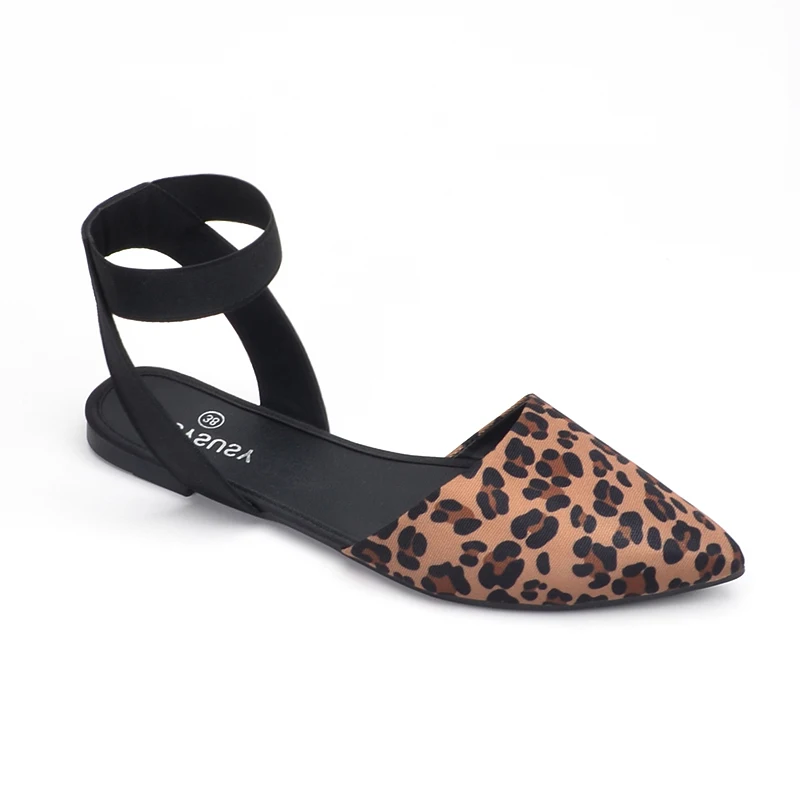 RTS Comfortable Leopard Women flat pump shoes flat lady sandals summer ladies slippers and sandals
RTS Comfortable Leopard Women flat pump shoes flat lady sandals summer ladies slippers and sandals