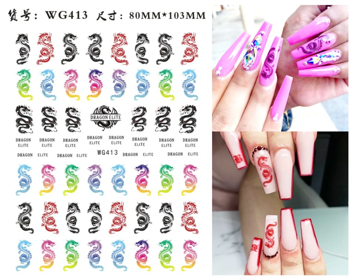 Paso Sico 3D Latest Lady Face Flower Snake China Dragon Nail Art Stickers Decorations Cartoon Decals Nail Art Wraps
Paso Sico 3D Latest Lady Face Flower Snake China Dragon Nail Art Stickers Decorations Cartoon Decals Nail Art Wraps