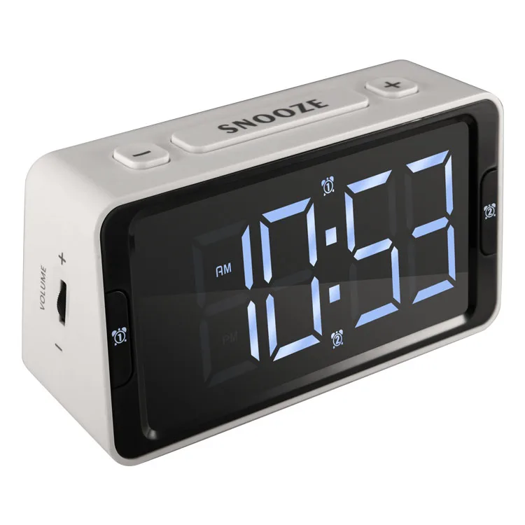 LED Lamp Display 12/24 Time Digital Clock With Alarm Clock Put a Desktop, White
LED Lamp Display 12/24 Time Digital Clock With Alarm Clock Put a Desktop, White