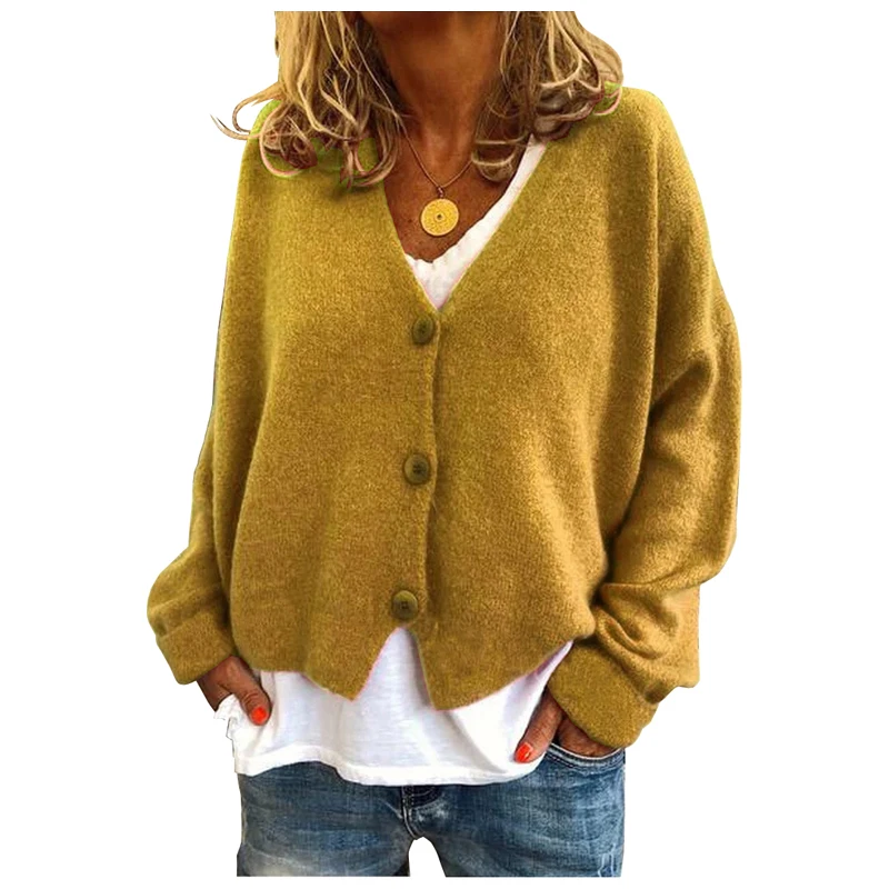 Wholesale Autumn And Winter Fashion Casual Solid Color V Neck Knitted Cardigans Sweater For Women, 11 colors
Wholesale Autumn And Winter Fashion Casual Solid Color V Neck Knitted Cardigans Sweater For Women, 11 colors