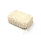High quality natural eco friendly soft body shower Sisal hemp loofah soap bag Foam bath sponge
