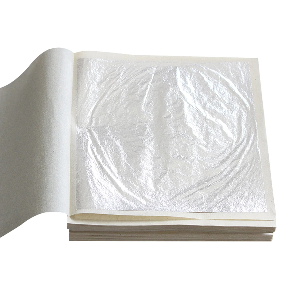 11x11cm Silver Foil for Food Baking Drinking Arts and Crafts Decoration Genuine Pure Silver Leaf Sheets Paper
11x11cm Silver Foil for Food Baking Drinking Arts and Crafts Decoration Genuine Pure Silver Leaf Sheets Paper