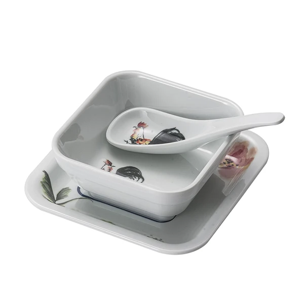 Melamine Bowl and dish set for dessert shop Chinese Western dessert tableware set customized for LOGO, pattern, color, Colorful or oem
Melamine Bowl and dish set for dessert shop Chinese Western dessert tableware set customized for LOGO, pattern, color, Colorful or oem