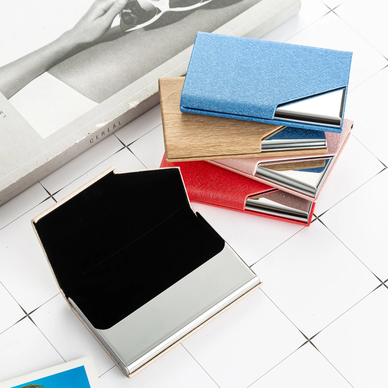 Laser Engraving Custom Logo Gift Card Holder Pu Leather Business Name Card Holder, Customized color
Laser Engraving Custom Logo Gift Card Holder Pu Leather Business Name Card Holder, Customized color