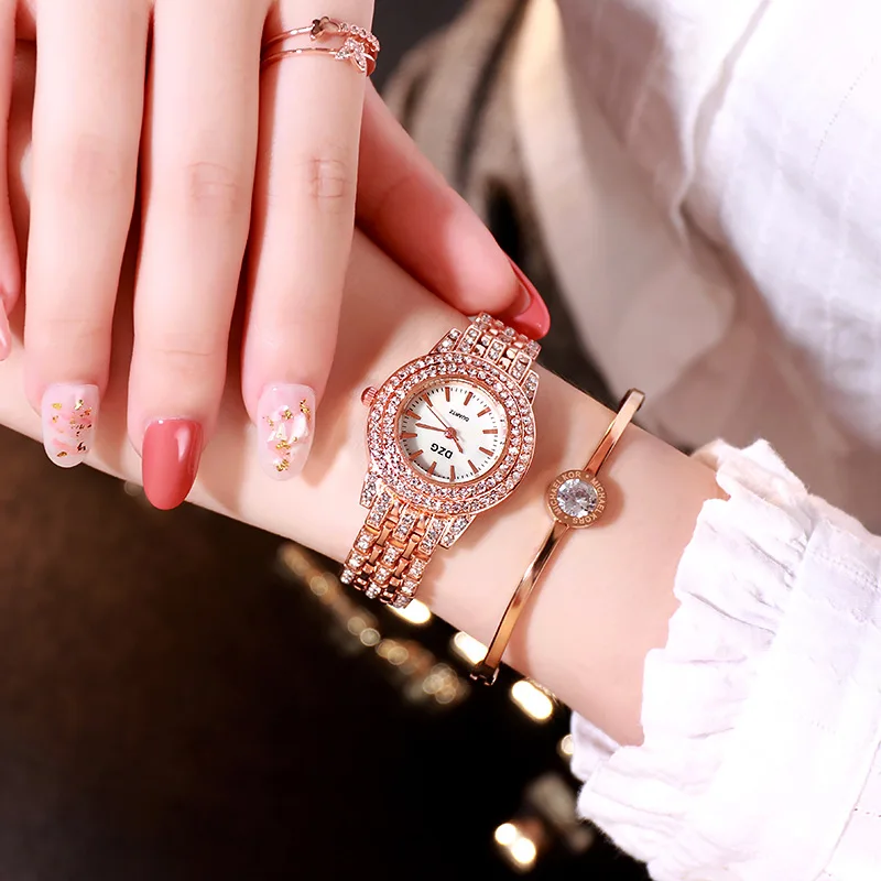 HOT sale Custom Brand Alloy Leisure fashion stainless steel Watch Strap women Thick diamond Quartz Wrist Watches
HOT sale Custom Brand Alloy Leisure fashion stainless steel Watch Strap women Thick diamond Quartz Wrist Watches