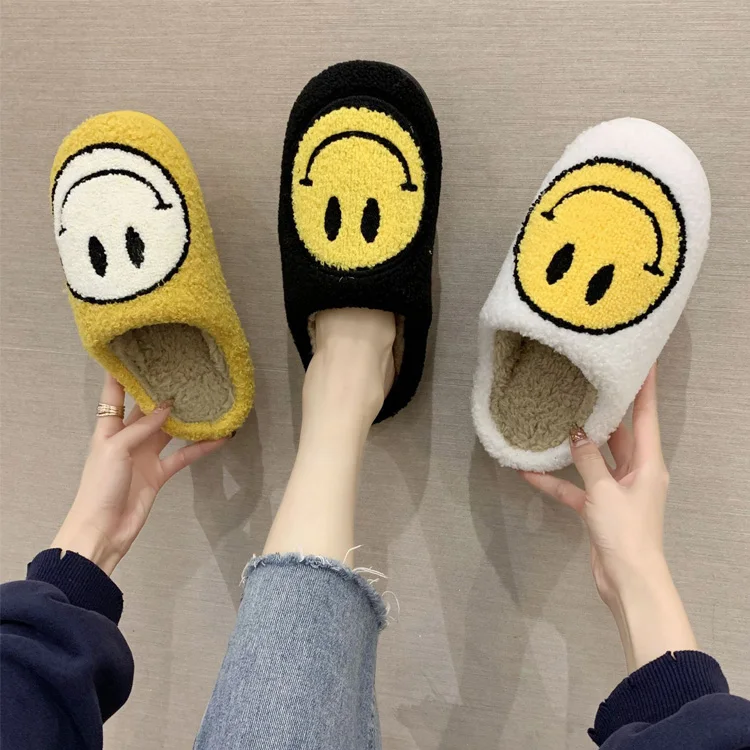 2021 Winter Best Selling Women's Home Wholesale Cute Smile Face Pattern Slipper, Yellow/white/black
2021 Winter Best Selling Women's Home Wholesale Cute Smile Face Pattern Slipper, Yellow/white/black
