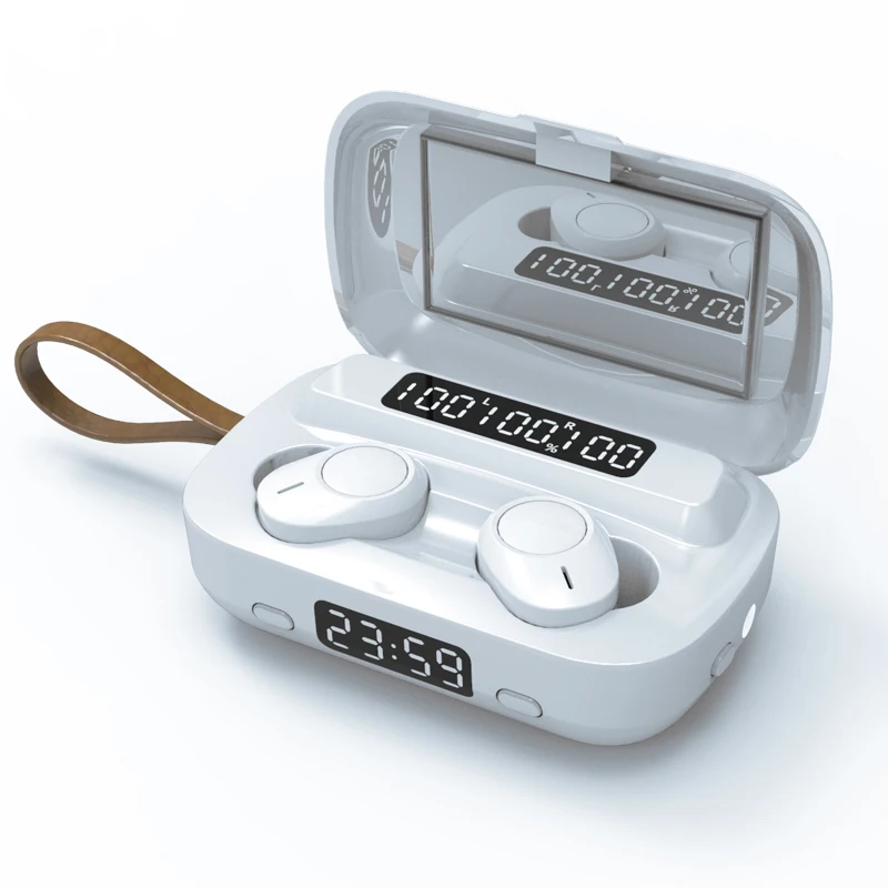 TWS Wireless Earphones M13 Touch Earbuds Noise Canceling Earphone 2000mah Charging Box LED Display Hands Free, Black
TWS Wireless Earphones M13 Touch Earbuds Noise Canceling Earphone 2000mah Charging Box LED Display Hands Free, Black