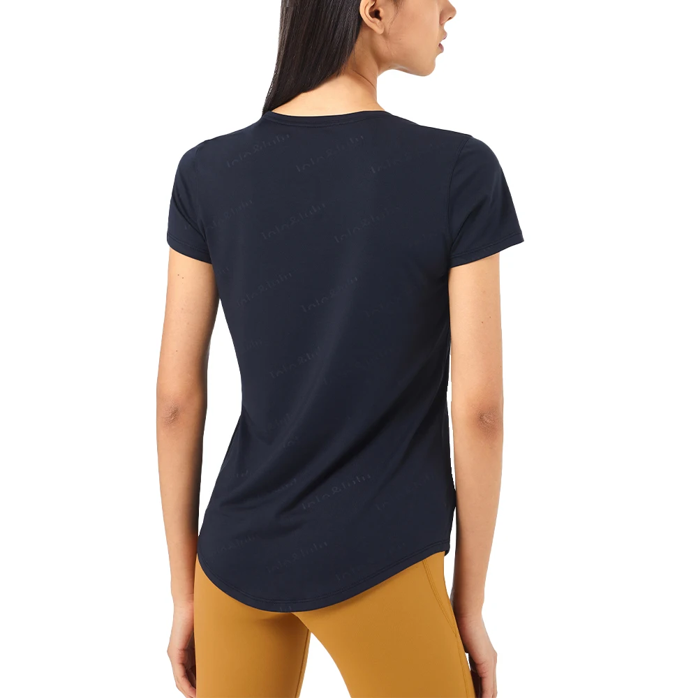 2021 letter printing LULU yoga clothes loose hedging high elastic casual short-sleeved T-shirt Women's sports short sleeves, Picture shows
2021 letter printing LULU yoga clothes loose hedging high elastic casual short-sleeved T-shirt Women's sports short sleeves, Picture shows