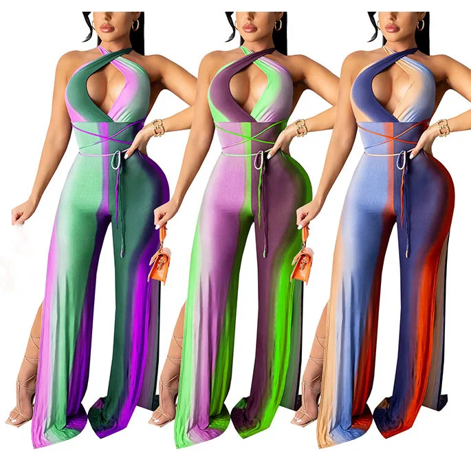 FS4270A Sexy cut out halter jumpsuit contrast color sleeveless romper for women backless bodycon jumpsuits
FS4270A Sexy cut out halter jumpsuit contrast color sleeveless romper for women backless bodycon jumpsuits