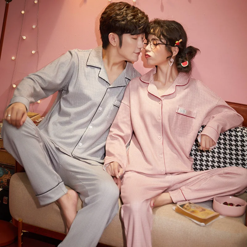 Korean Fashion Knit Home Clothes Pants Women Cozy Pijama Sleep Wear Men Two Piece 100% Cotton Sleepwear Set Matching Pajama Lady
Korean Fashion Knit Home Clothes Pants Women Cozy Pijama Sleep Wear Men Two Piece 100% Cotton Sleepwear Set Matching Pajama Lady