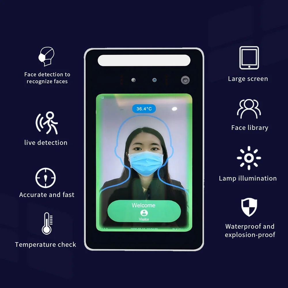 红外热人脸识别温度计自动身体测量系统摄像机系统 md-ir500