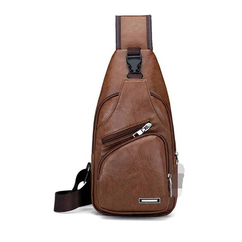 Men's USB charging anti-theft chest bag leisure PU shoulder bag outdoor cycling sports crossbody bag
Men's USB charging anti-theft chest bag leisure PU shoulder bag outdoor cycling sports crossbody bag