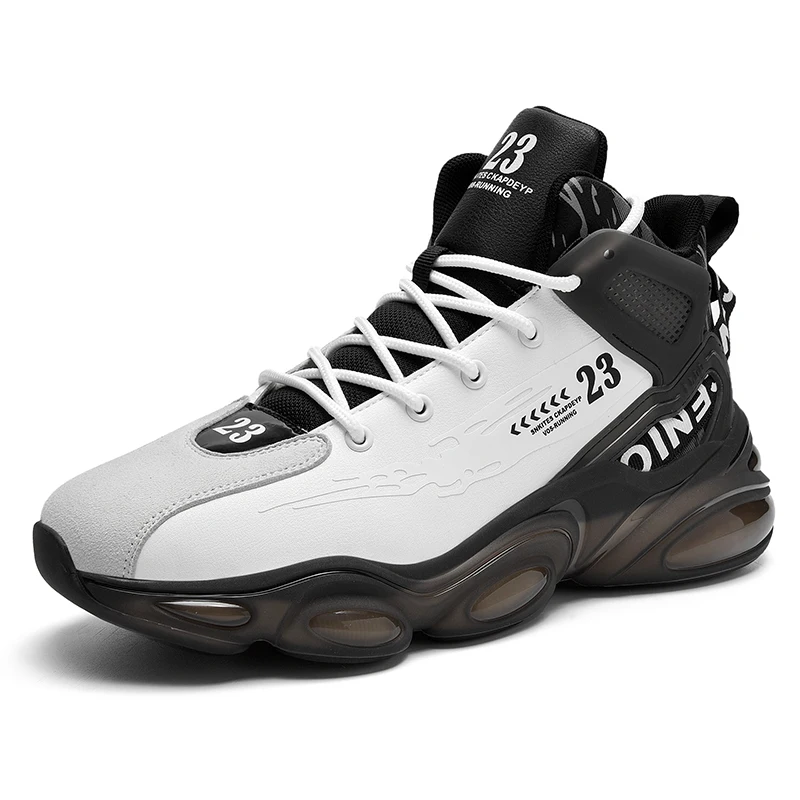 Factory Wholesale New High-quality Leather High-top Men's Sneaker Shoes Popcorn Bottom Casual Sports Shoes, Black,white
Factory Wholesale New High-quality Leather High-top Men's Sneaker Shoes Popcorn Bottom Casual Sports Shoes, Black,white