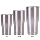 Modern curve tumbler warmer bottle support customized 20 oz 304 stainless steel tumbler waist cup coffee mug