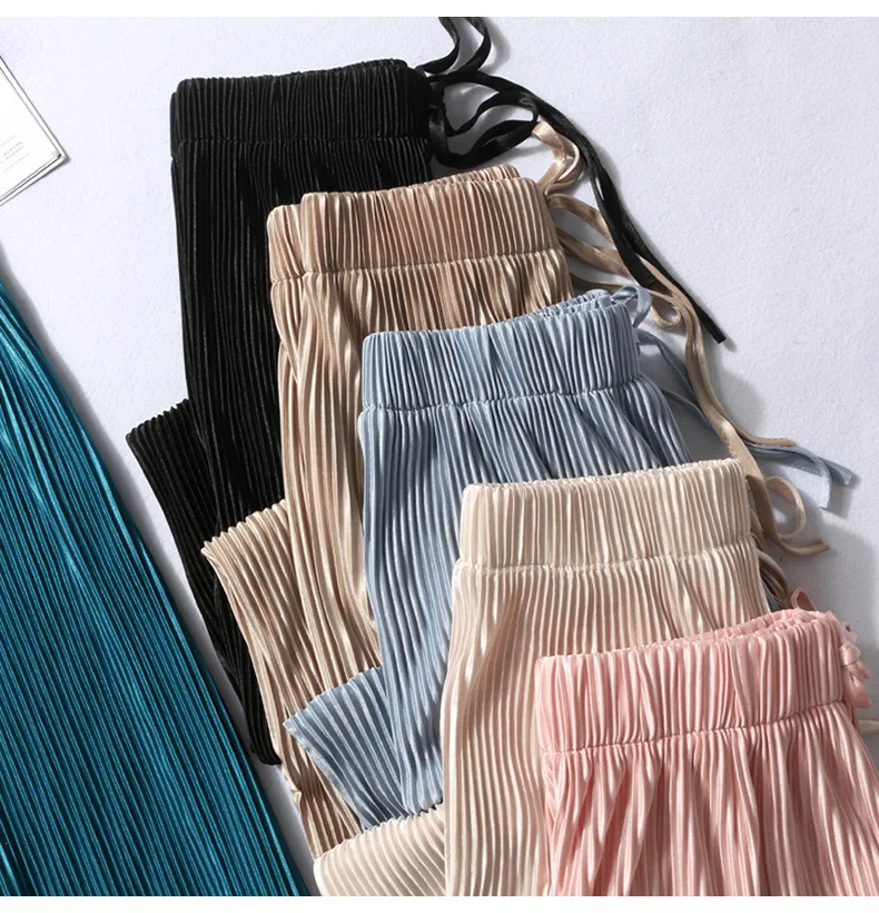 Best Selling Women's Pants High Waist Loose Casual Chiffon Wide-Leg Ice Silk Ankle Length Trousers, Picture shown
Best Selling Women's Pants High Waist Loose Casual Chiffon Wide-Leg Ice Silk Ankle Length Trousers, Picture shown