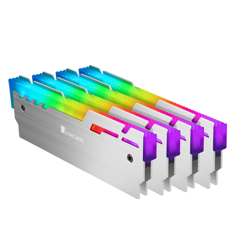 Memory Cooler Glowing Cooling Vest RGB Colorful Light Changes Automatically Aluminum Radiator Desktop RAM Heatsink, White black red
Memory Cooler Glowing Cooling Vest RGB Colorful Light Changes Automatically Aluminum Radiator Desktop RAM Heatsink, White black red