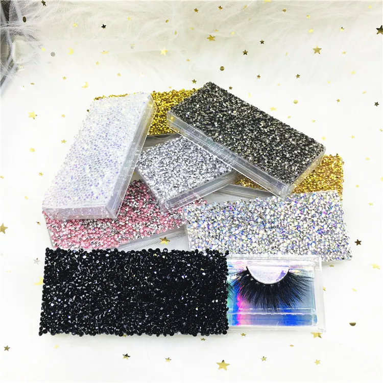 Empty Diamond Lash Box Glitter Mink Eyelash Case without Eyelashes Bling Lashbox Rhinestones Eyelashes Packaging, As picture shows
Empty Diamond Lash Box Glitter Mink Eyelash Case without Eyelashes Bling Lashbox Rhinestones Eyelashes Packaging, As picture shows