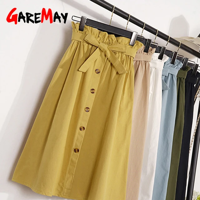 With Buttons Retro Button Elastic High Waist Women's Skirt Cotton Skirt Women Midi A Line Skirts Office Summer Women Dresses, White;black;yellow;khaki;army green;light blue
With Buttons Retro Button Elastic High Waist Women's Skirt Cotton Skirt Women Midi A Line Skirts Office Summer Women Dresses, White;black;yellow;khaki;army green;light blue