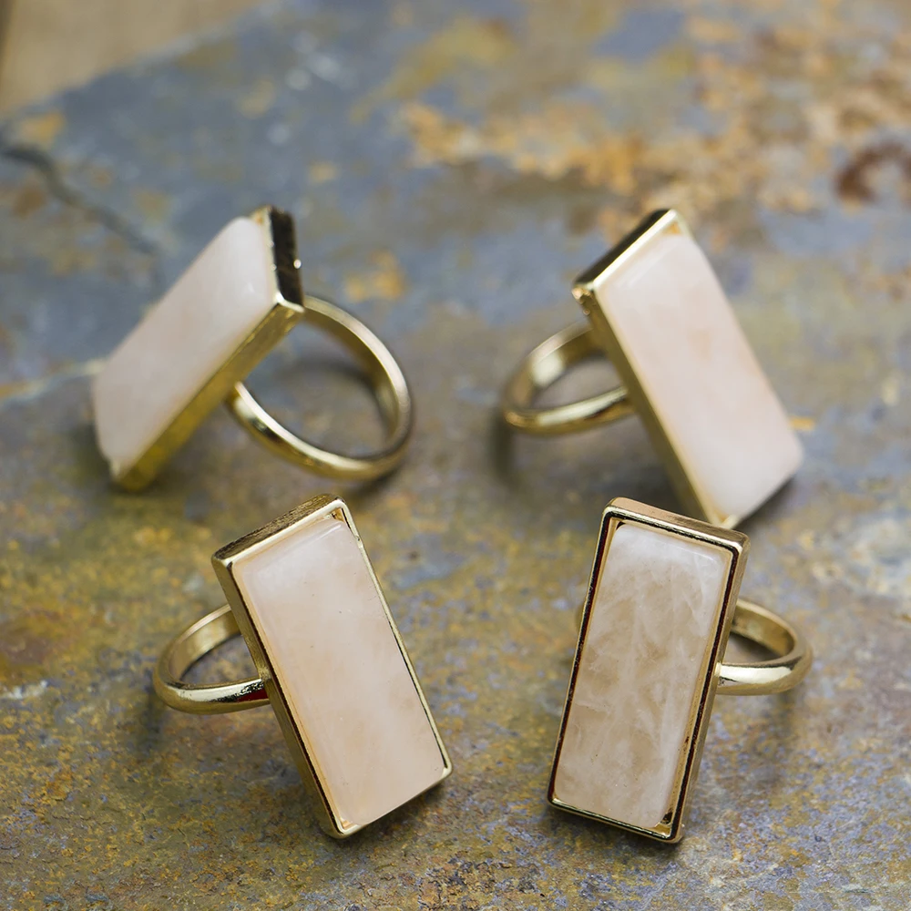 LS-S785 New Arrival Gold Plated Jewelry gemstone rings rectangle rose quartz ring jewelry
LS-S785 New Arrival Gold Plated Jewelry gemstone rings rectangle rose quartz ring jewelry