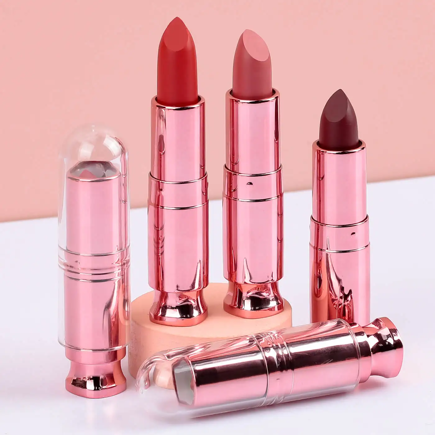 Lip rouge nude lipstick with transparent cover makeup lipstick custom logo private label pink makeup lipstick
Lip rouge nude lipstick with transparent cover makeup lipstick custom logo private label pink makeup lipstick