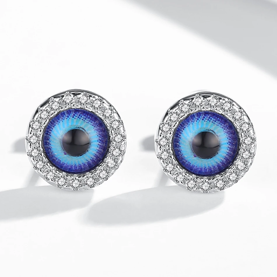 Turkish Silver Jewelry 925 Sterling Silver Blue Turkish Eye Earrings Cubic Zircon Round Stud Earrings For Women
Turkish Silver Jewelry 925 Sterling Silver Blue Turkish Eye Earrings Cubic Zircon Round Stud Earrings For Women