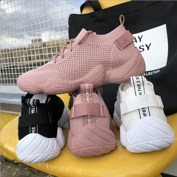 New Fashion Ladies Fly Sport Mesh Sneakers Women Flat Running Girls Knit Shoes, Black, white, beige, pink
New Fashion Ladies Fly Sport Mesh Sneakers Women Flat Running Girls Knit Shoes, Black, white, beige, pink
