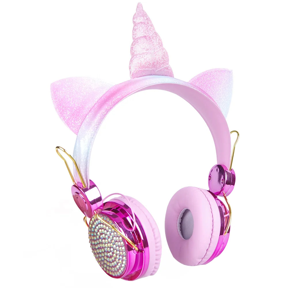 baby girls noise cancelling pink music wireless over-ear earphones on ear kids unicorn Headphones with microphones For iphone
baby girls noise cancelling pink music wireless over-ear earphones on ear kids unicorn Headphones with microphones For iphone