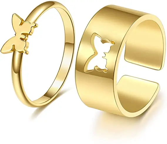 Couples can adjust silver plated women's butterfly ring rose gold forked metal wedding set friendship jewelry butterfly ring
Couples can adjust silver plated women's butterfly ring rose gold forked metal wedding set friendship jewelry butterfly ring