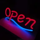 Hot sale factory custom luminous word acrylic neon letters custom open sign door led light for outdoor with billboard