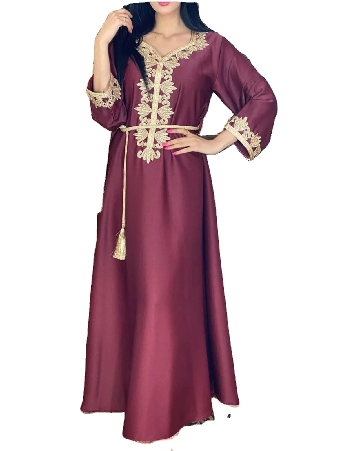 Dubai Abaya Islamic Clothing Craft Satin Dress Women Muslim dress, Customized color
Dubai Abaya Islamic Clothing Craft Satin Dress Women Muslim dress, Customized color