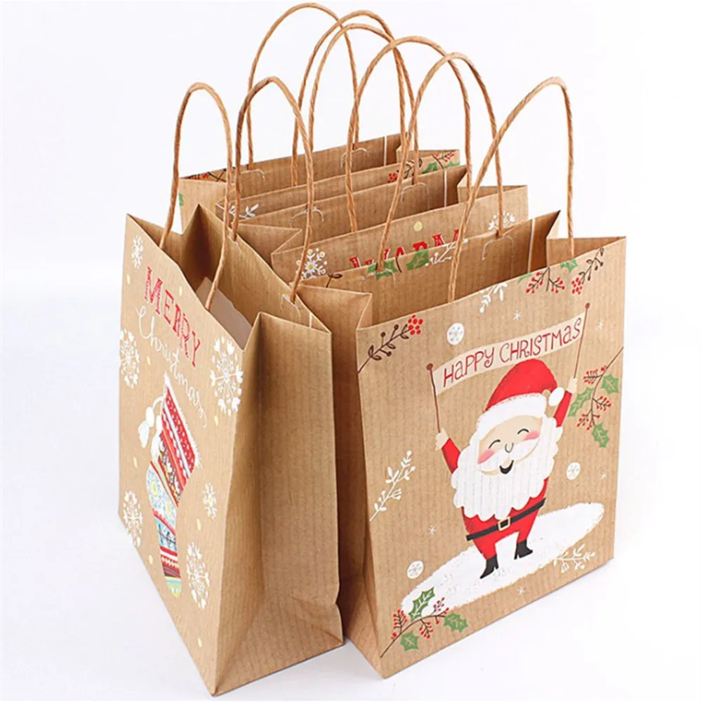 buy christmas gift bags santa sacks kraft paper
