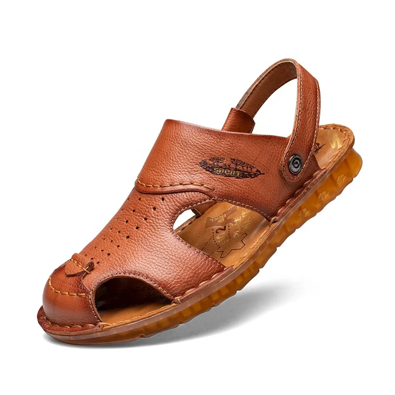 Mens High Quality Brown Color Comfortable Breathable Summer Beach Slippers Casual Shoes Genuine Men Leather Sandals, Brown/tan/customerized
Mens High Quality Brown Color Comfortable Breathable Summer Beach Slippers Casual Shoes Genuine Men Leather Sandals, Brown/tan/customerized