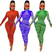 A110576 wholesale new high collar positioning printing stripe bodycon skinny jumpsuits Woman Romper Bodycon Jumpsuit
A110576 wholesale new high collar positioning printing stripe bodycon skinny jumpsuits Woman Romper Bodycon Jumpsuit