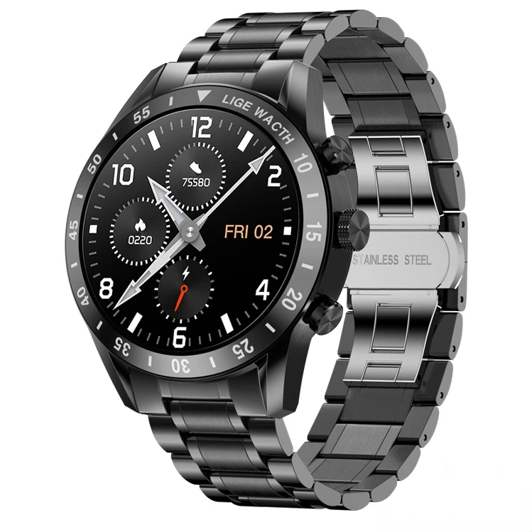 Wearable Devices LIGE 2022 New BT Call Smart Watch Men Full Touch Sport Fitness Watches Waterproof Heart Rate Steel Band
Wearable Devices LIGE 2022 New BT Call Smart Watch Men Full Touch Sport Fitness Watches Waterproof Heart Rate Steel Band