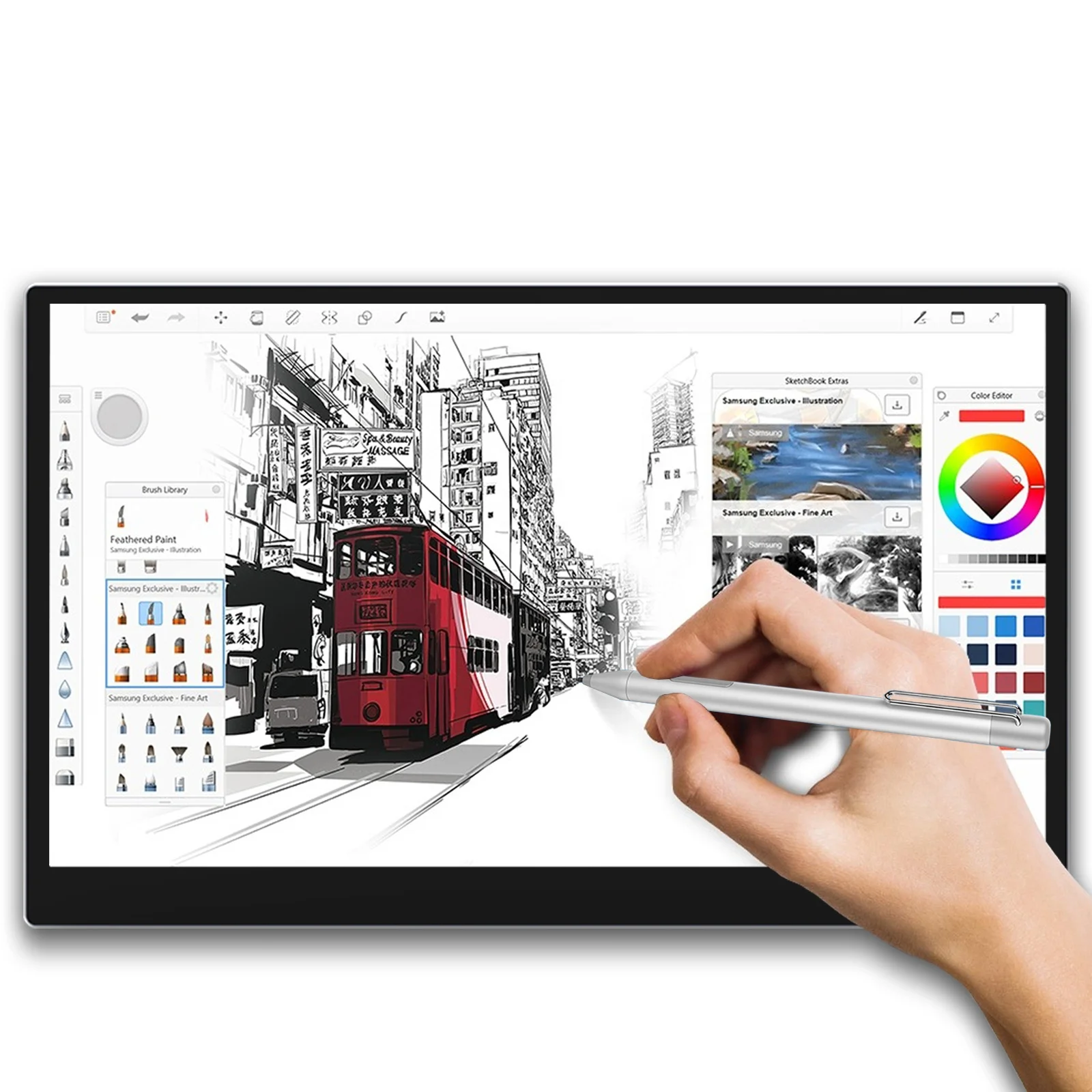 Creative 13 Pen Display 13.3 Inch Portable Graphics Monitor Drawing Tablet with Capacitive Touch Screen and MPP Tilt Stylus
Creative 13 Pen Display 13.3 Inch Portable Graphics Monitor Drawing Tablet with Capacitive Touch Screen and MPP Tilt Stylus