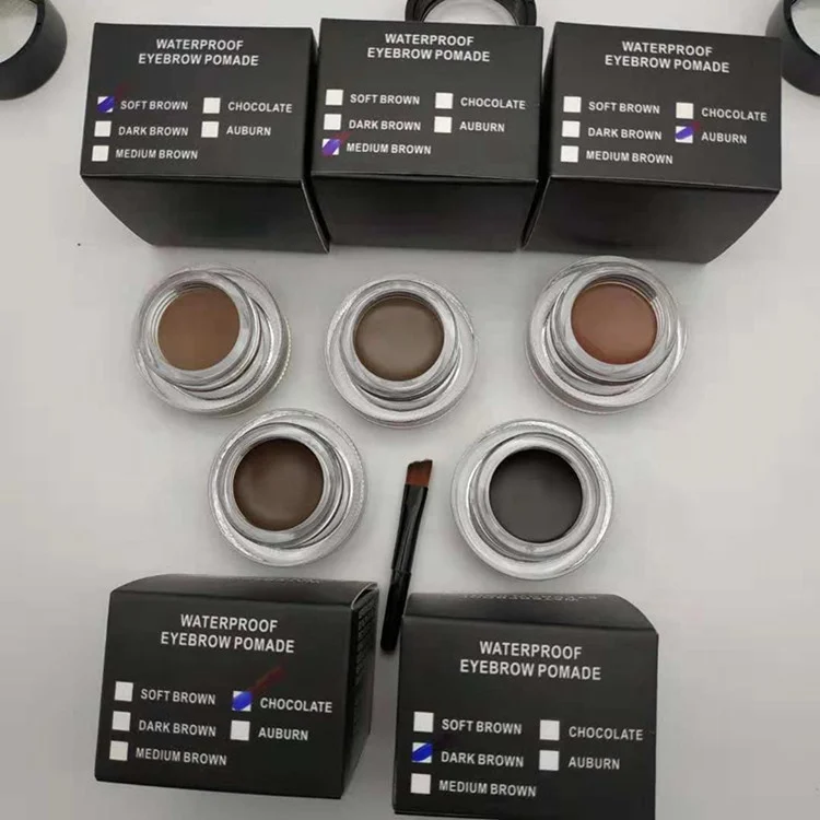 best selling custom logo waterproof dark medium brown eye brow gel makeup private label eyebrow pomade with brush
best selling custom logo waterproof dark medium brown eye brow gel makeup private label eyebrow pomade with brush