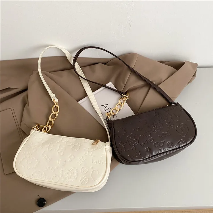 New Elegant Graceful Chain Shoulder Handbag Ladies Underarm Bag Embossing Mini Handbag
New Elegant Graceful Chain Shoulder Handbag Ladies Underarm Bag Embossing Mini Handbag