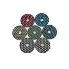 Idimas 4'' resin dry pads Flexible Diamond Dry Polishing Pads For Granite or Concrete