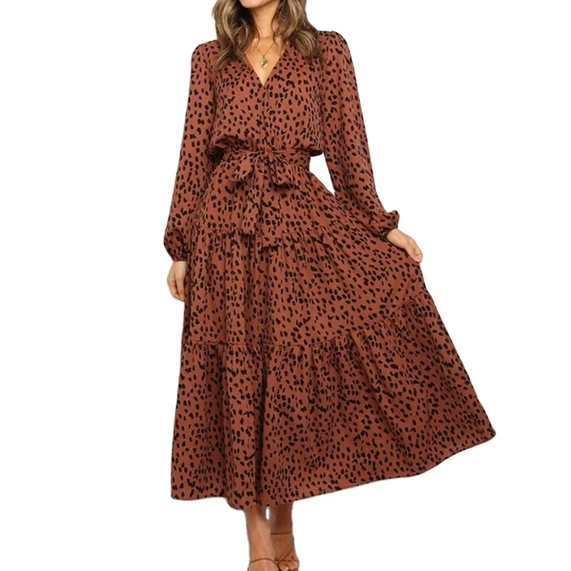 Casual Stripe Belt Party Dress Elegant Empire Office Lady Career Dress Autumn V-neck Leopard Print Long Sleeve Loose Dress Women, White, black, brown
Casual Stripe Belt Party Dress Elegant Empire Office Lady Career Dress Autumn V-neck Leopard Print Long Sleeve Loose Dress Women, White, black, brown