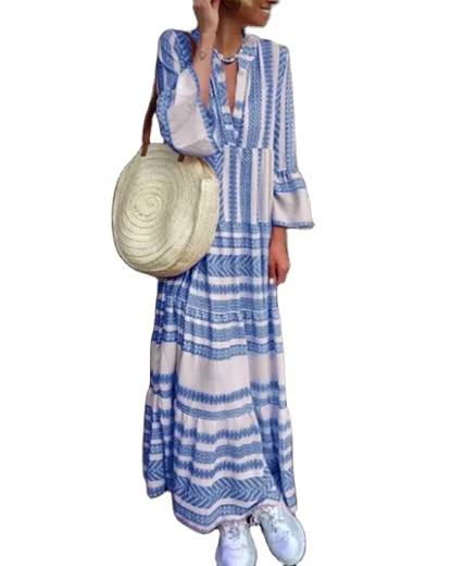 New ladies' dress hot print women dresses summer ladies chiffon dress women faldas y vestidos largos
New ladies' dress hot print women dresses summer ladies chiffon dress women faldas y vestidos largos