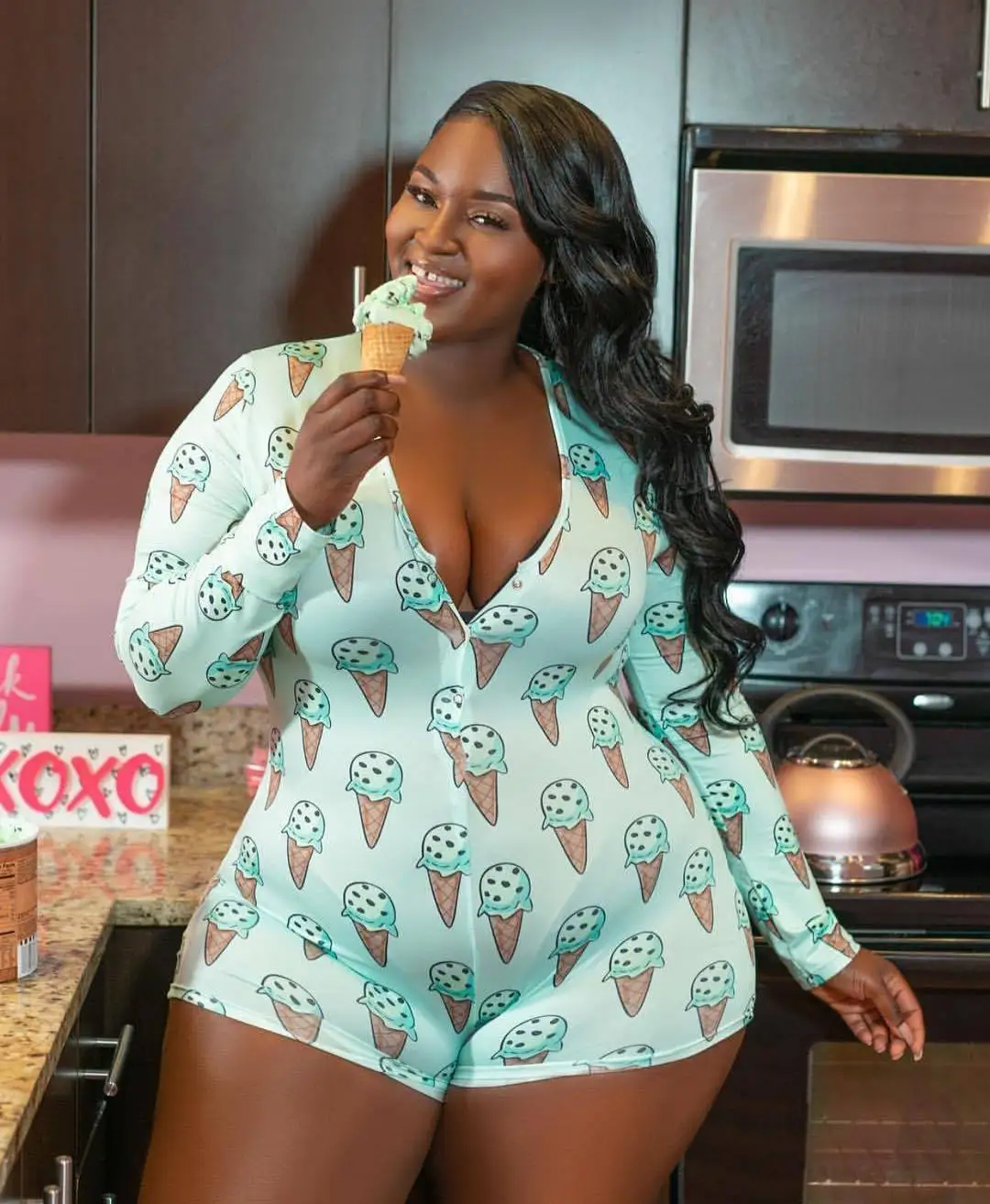 Hot Sale Fat Women Print Bodysuit Bodycon Long Sleeve 5XL Sleepwear Jumpsuit Shorts Romper Leotard Plus Size Onesie, Multi colors
Hot Sale Fat Women Print Bodysuit Bodycon Long Sleeve 5XL Sleepwear Jumpsuit Shorts Romper Leotard Plus Size Onesie, Multi colors