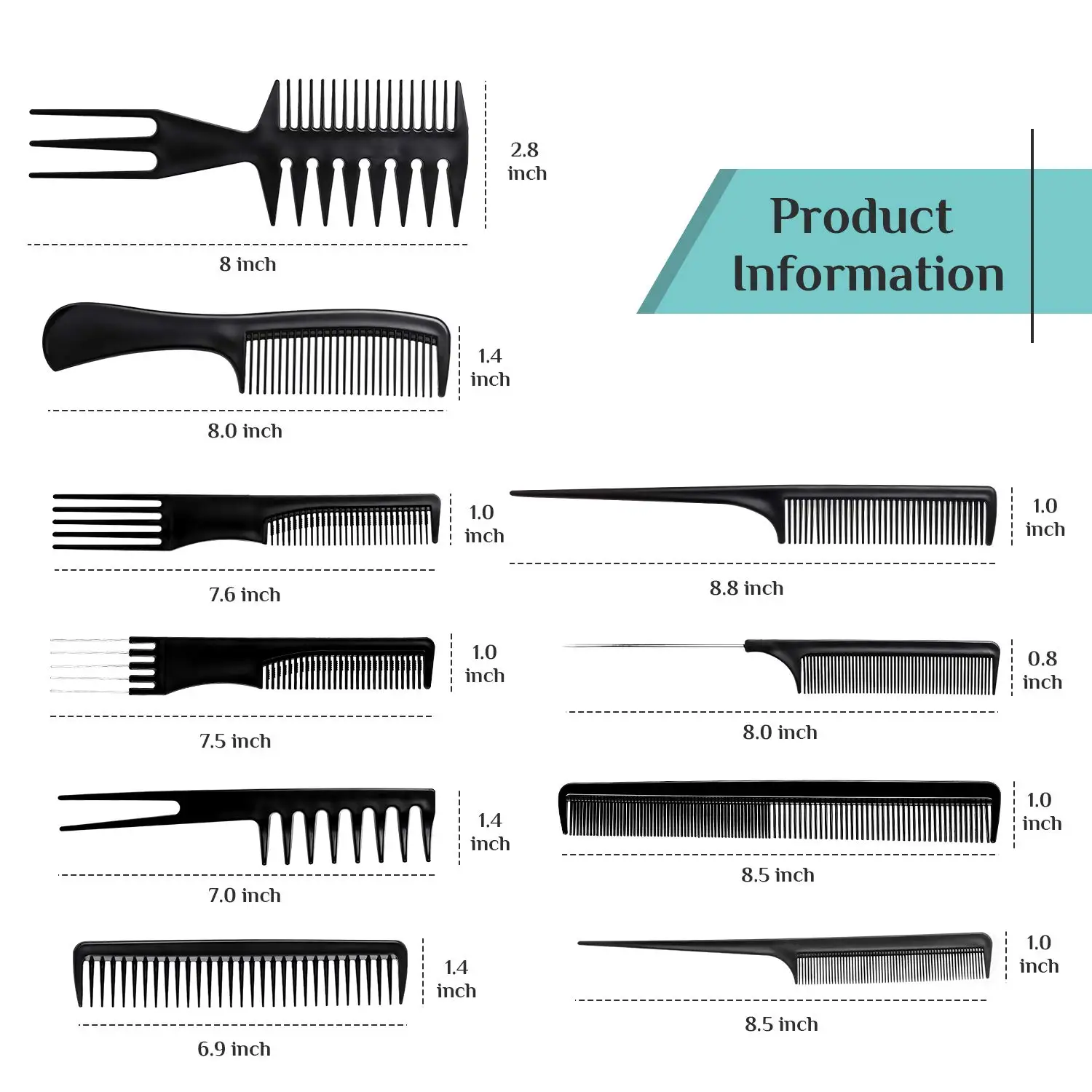 10 Piece Set Of Black Hairdressing Comb Foreign Trade Hairdressing Tools Comb Plastic Comb
10 Piece Set Of Black Hairdressing Comb Foreign Trade Hairdressing Tools Comb Plastic Comb