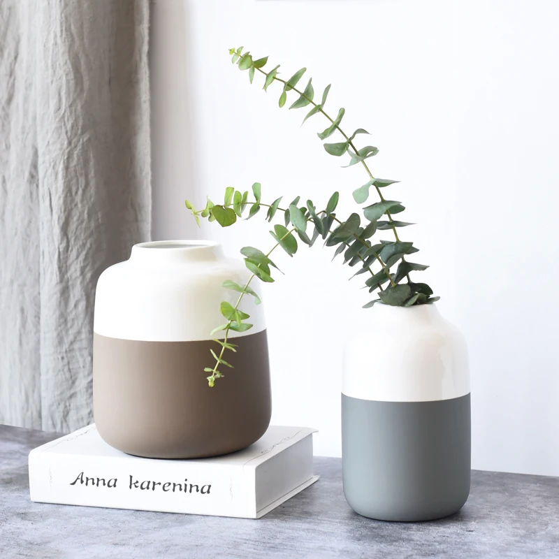 1pc Multicolor Ceramic White and Grey Porcelain Flower Vase Home Decor Water Planting Container, Brown, grey
1pc Multicolor Ceramic White and Grey Porcelain Flower Vase Home Decor Water Planting Container, Brown, grey